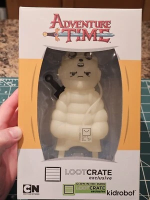 Kidrobot Adventure Time: Jake N Lil Finn Vinyl Art Figure | Loot Crate GID Ed. - Image 1 of 4