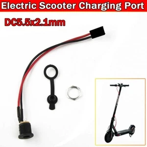 E-Bike Scooter Charging Ports Electric DC 5.5*2.1mm Round Charger Hole Sockets - Picture 1 of 11