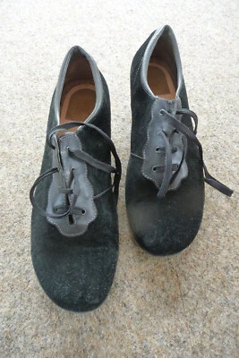 Vabeene DADIS L, Schnür-Halbschuhe, Gr. 43, schwarzes Kalbsleder, Lederdetails - Bild 1 von 4