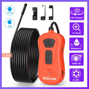 Oiiwak Endoscope 360° Rotation Inspect Camera Borescope Fix Air Conditioner UK - Picture 1 of 15