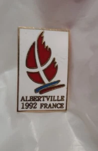 1992 Albertville Winter Olympic Pin Badge Hat Lapel Vest - Picture 1 of 2