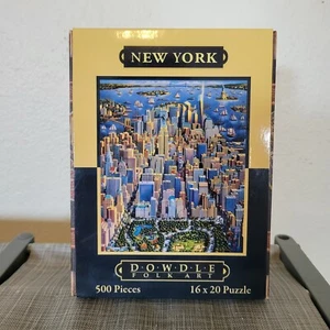 Dowdle Puzzles 500 Piece New York Folk Art Puzzle 16" x 20” NEW/Sealed - Picture 1 of 8