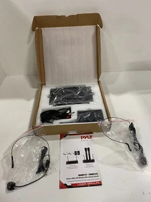 Pyle PDWM2122 Wireless Microphone System - Black - Image 1 of 2