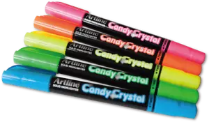 Artline Candy Crystals Solid Highlighter Pen 5 Pack - Picture 1 of 3