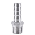 SS304 Male Thread Pipe Fitting Barb Hose Tail Connector BSP(1/2x15mm) Spare ✲