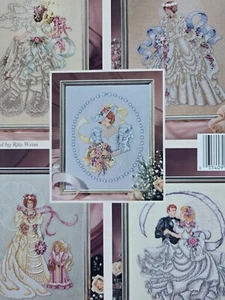 Bride Wedding Bridal Victorian Edwardian Cross Stitch Pattern Barbara Baatz - Picture 1 of 2