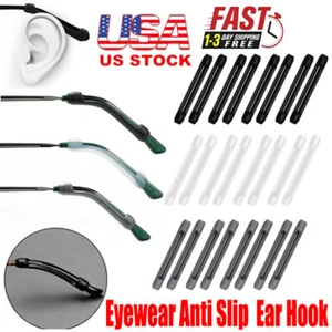 12Pairs Eyewear Anti Slip Silicone Ear Hook Temple Tip Holder Glasses Accessori - Picture 1 of 15