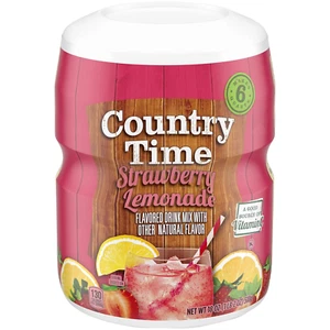 Strawberry Lemonade Naturally Flavored Powdered Drink Mix 1 Count 18 Oz Canister - Picture 1 of 6