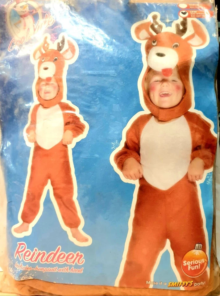 Disfraz de reno mono para niños de 9 a 12 años Foto 1 de 1