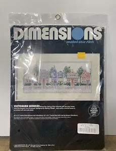 Dimensions Counted Cross Stitch Kit 3650 Victorian Houses Nancy Rossi 1988 - Picture 1 of 2