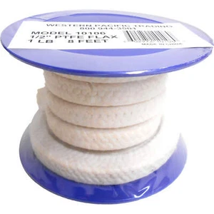 Western Pacific Trading 1/2 in. Teflon PTFE Packing Spool 10106 - Foto 1 di 1