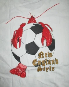 1994 World Cup Soccer "New England Style Soccer" (LG) T-Shirt LOBSTERS - Picture 1 of 7