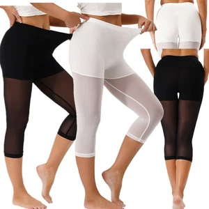 Damen Leggings Gelegentlich Kostüm Anti-Exposition Hosen Fitnessstudio Tragen - Picture 1 of 44