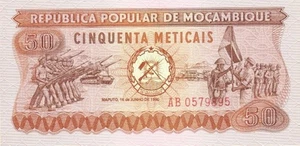 MOSAMBIK MANZAMBIQUE 50 METICAIS JAHR 1980 PICK P125 UNC - FDS - Bild 1 von 2