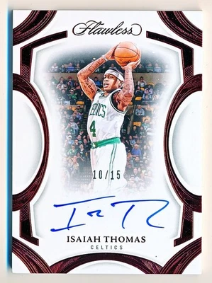 2024-25 Flawless Isaiah Thomas Frame Signatures Ruby Auto #FFR-ITC (10/15) - Image 1 of 2