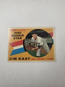 1960 Topps - Sport Magazine 1960 Rookie Star Jim Kaat #136 (RC) - Bild 1 von 2
