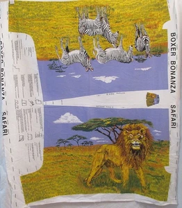 Jungle Man Löwe Zebra Boxershorts Stoffeinsatz - perfekt für den wilden Mann! - Bild 1 von 5