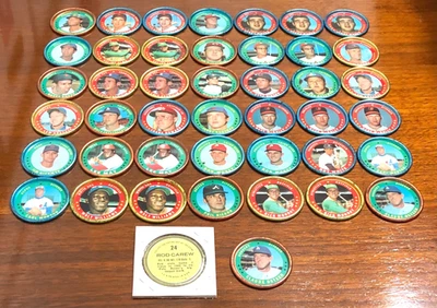 1971 Vintage 44-Pc Topps Baseball Coin Lot +++BONUS 1964 SANDY KOUFAX COIN+++ - Image 1 of 4