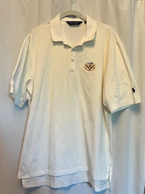 Camisa polo masculina Ralph Lauren WhiteGolf Olympic Club 2012 EUA aberta golfe tamanho G - Imagem 1 de 4