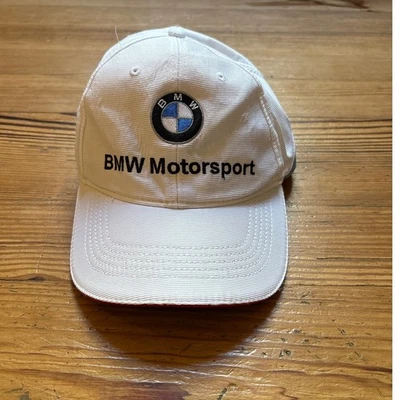 BMW Motorsport Blanco Azul Rojo Detalle Ajustable Gorra de Béisbol Gorra Foto 1 de 4