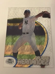 1998 Topps TEK Orlando Hernandez New York Yankees Card #73 Pattern 74 Diffractor - Picture 1 of 3