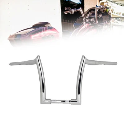 14'' Rise Handlebar Ape Hanger Motor Steel Fit For Harley Dyna Super Glide - Imagem 1 de 4