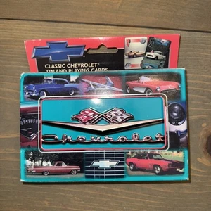 Chevrolet Playing Cards in Limited Edition Collectors Tin Cards 1999. Kostenloser Versand - Bild 1 von 2