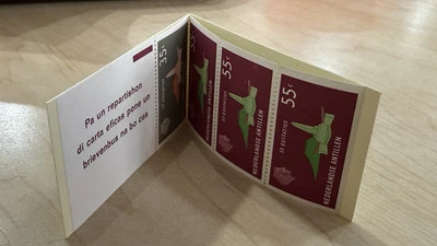 Netherlands Antilles 1977 Booklet MNH 1x35c #401 3x55c #403 St. Eustatius - Image 1 of 4