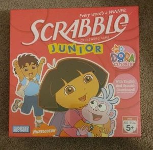 Dora the Explorer Scrabble Junior NEW IN BOX! English/Spanish 2007 Kids TV Show - Picture 1 of 6