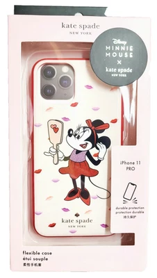 Funda de teléfono Kate Spade x Minnie iPhone 11 Pro equipada terciopelo pálido multi resina nueva en caja Foto 1 de 4