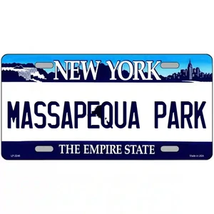 Massapequa Park New York Blau Blechschild - Bild 1 von 1