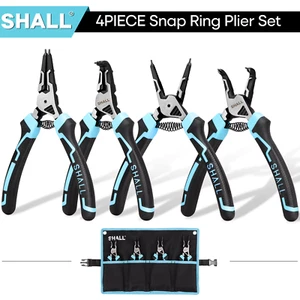 SHALL 4 Pezzi Pinza ad Anello a Scatto Set Bi-Materiale Grip Roll Bag NUOVO!! Set 4 pinze NUOVE! - Foto 1 di 11