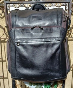 hartmann aviator leather backpack