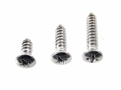 Tornillos interiores AMC - #10 x 1/2" a 1" de largo - #8 cabeza ovalada - 75 piezas (25ea)- #352 Foto 1 de 4