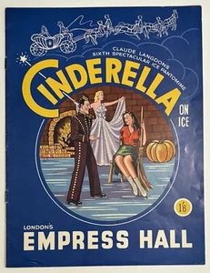 Programa 1955 Claude Langdon Cenicienta sobre hielo Pantomima Empress Hall Londres - Imagen 1 de 5
