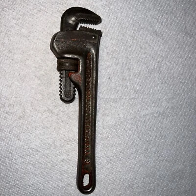 Vintage Rigid Heavy Duty Pipe Wrench 8 Inch Elyria Ohio Used Good Condition USA - Image 1 of 4