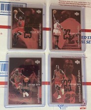 Lot of 4 Michael Jordan 1998-99 Upper Deck Checklist Set #174 #175 #310 #311