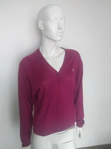 LACOSTE women's top long sleeve silk&cashmere size 42 - Picture 1 of 11