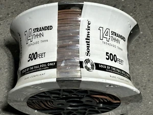 Southwire 500-ft 14-AWG Brown Stranded Copper Thhn Wire - Picture 1 of 1