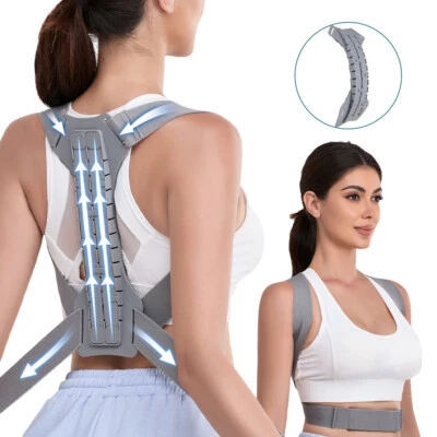 Posture Corrector Full Back Support Shoulder Lumbar Brace Pain Fortemotus - Image 1 of 4