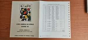 Hoja conmemorativa Copa mundial de fútbol España 1982 - Imagen 1 de 2