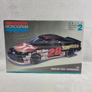 Monogram Nascar #28 Davey Allison Havoline Ford Thunderbird 1:24 Model Kit 2430 - Picture 1 of 11