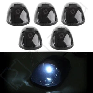 5pcs Smoke Cab Marker Light Cover + Free T10 Interior LED Bulb for Dodge Ram - Picture 1 of 7
