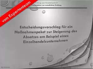 Handelsfachwirt Präsentation zur mdl. Prüfung HFW Mitarbeiterführung #33 - Bild 1 von 4