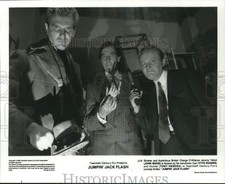 1986 Press Photo John Wood, Vyto Ruginis & Tony Hendra in "Jumpin' Jack Flash."