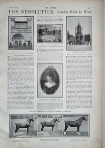 1901 PRINT COUNTESS OF LIMERICK SHAMROCK LEAGUE - WHITECHAPEL ART GALLERY  - Picture 1 of 3