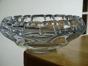 ANCIENNE COUPE VIDE POCHE EN CRISTAL STYLE DAUM - Picture 1 of 11