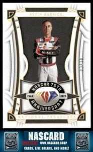 Panini National Treasures Diamond Anniversary 2023 Kevin Harvick Holo Gold/10 - Imagen 1 de 2