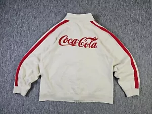 Chaqueta deportiva vintage rara de Coca Cola Disney World para hombre talla M cremallera completa logotipo blanco - Imagen 1 de 9