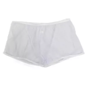 K422H Mens Sexy Boxer Briefs C-thru Tulle Clear See Through Mesh - Picture 1 of 18